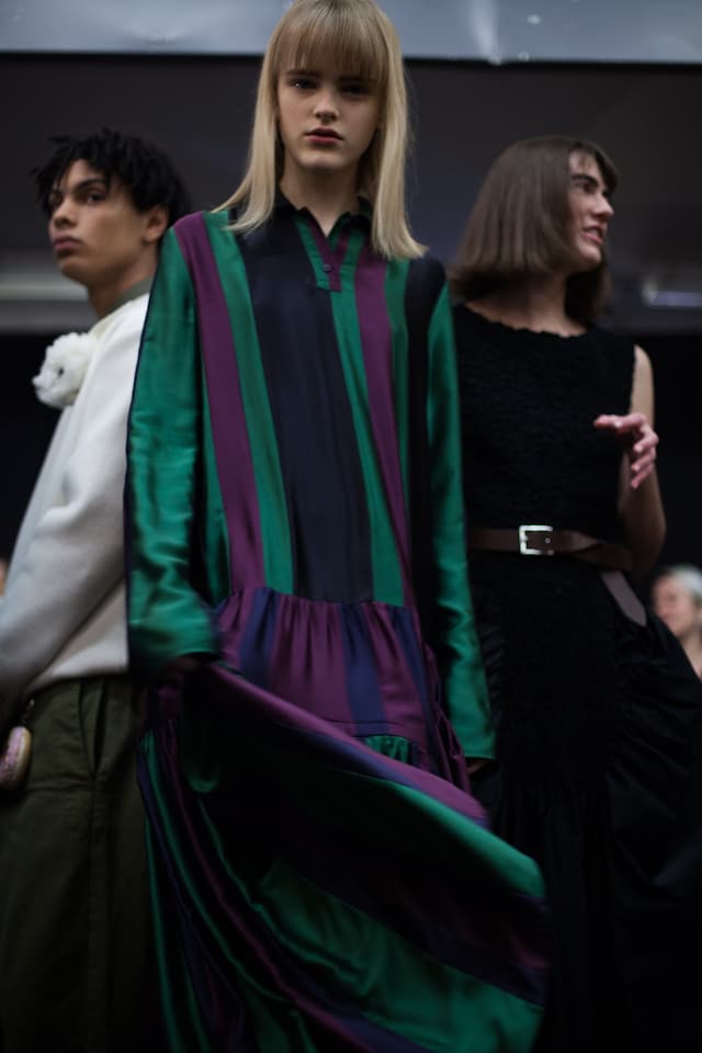 JW Anderson AW18 lfw fashion week show backstage 3