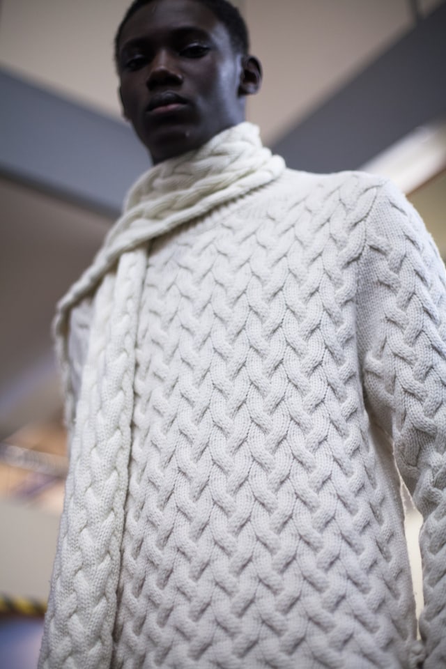 JW Anderson AW18 lfw fashion week show backstage 6