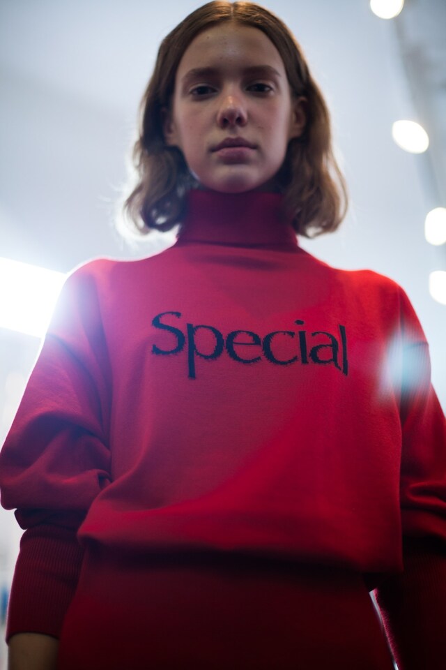 Christopher Kane AW18 lfw fashion week backstage London 14