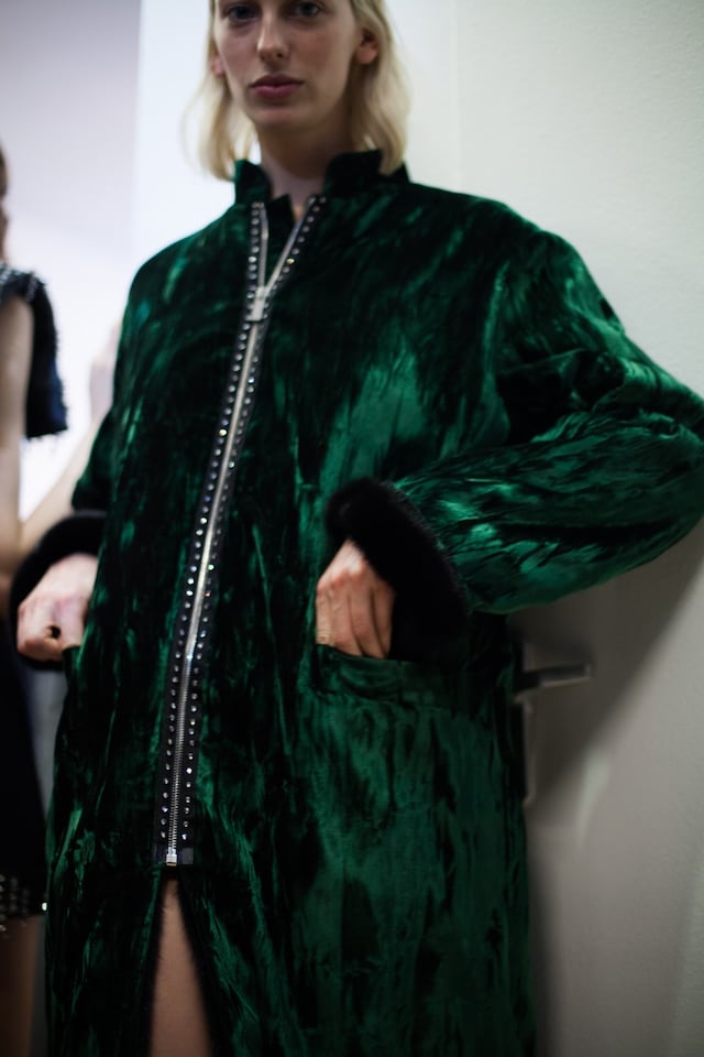 Christopher Kane AW18 lfw fashion week backstage London 19