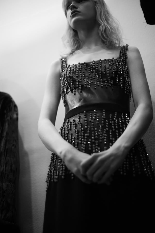 Christopher Kane AW18 lfw fashion week backstage London 13