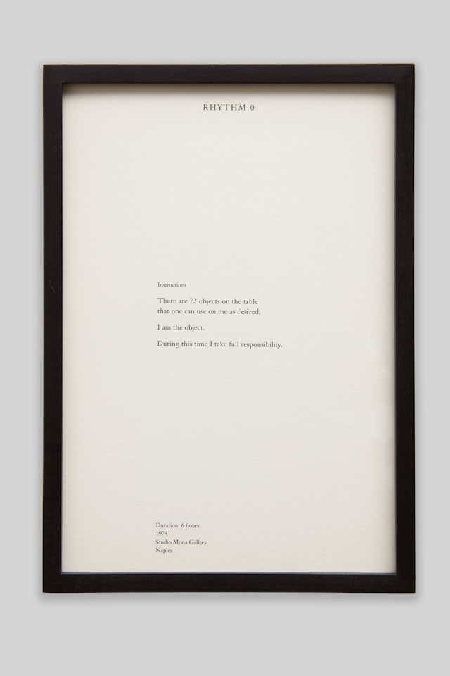 Marina Abramović: Early Works 7