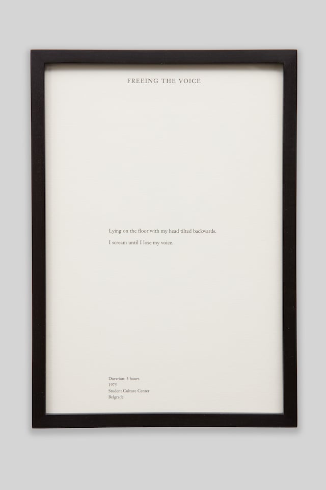 Marina Abramović: Early Works 17