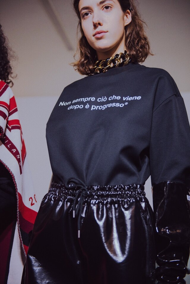 MSGM AW18 Milan fashion week show backstage 8