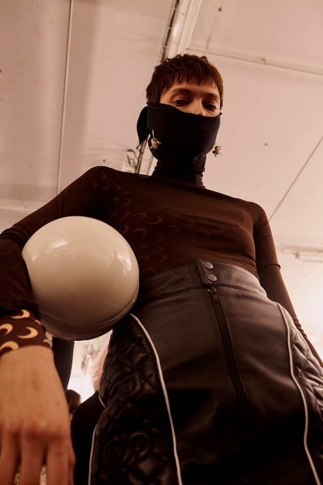 Marine Serre AW18 Paris fashion week backstage 9