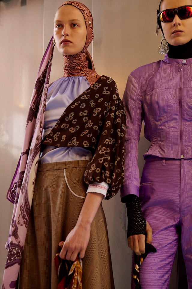 Marine Serre AW18 Paris fashion week backstage 5