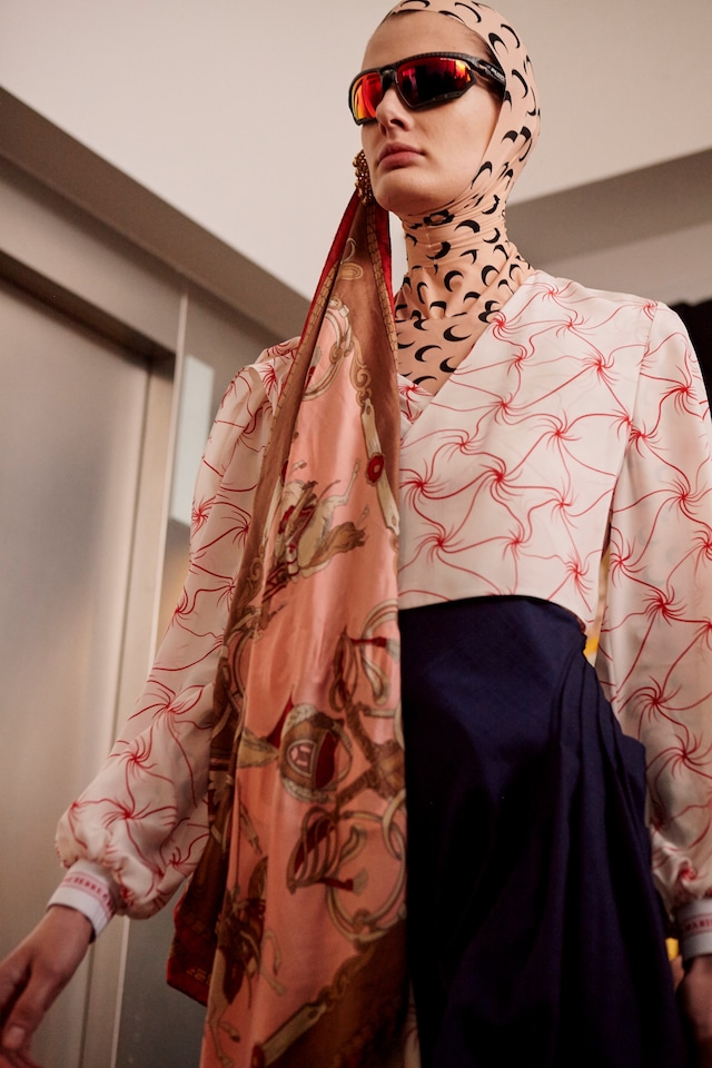 Marine Serre AW18 Paris fashion week backstage 13