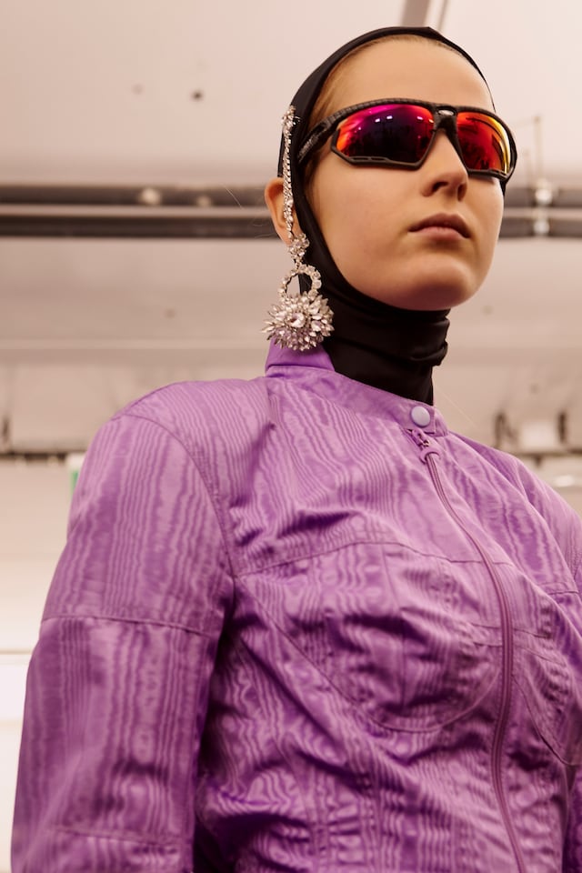 Marine Serre AW18 Paris fashion week backstage 15