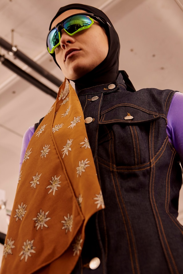 Marine Serre AW18 Paris fashion week backstage 16