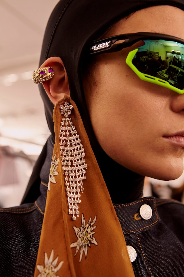 Marine Serre AW18 Paris fashion week backstage 19