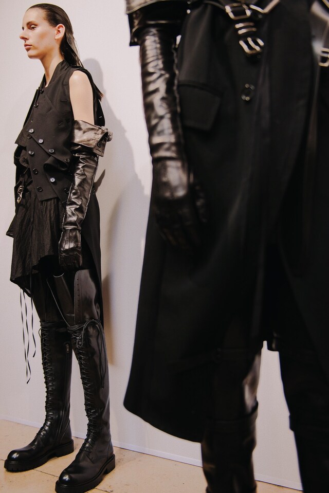 ann demeulemeester paris fashion week pfw leather 10