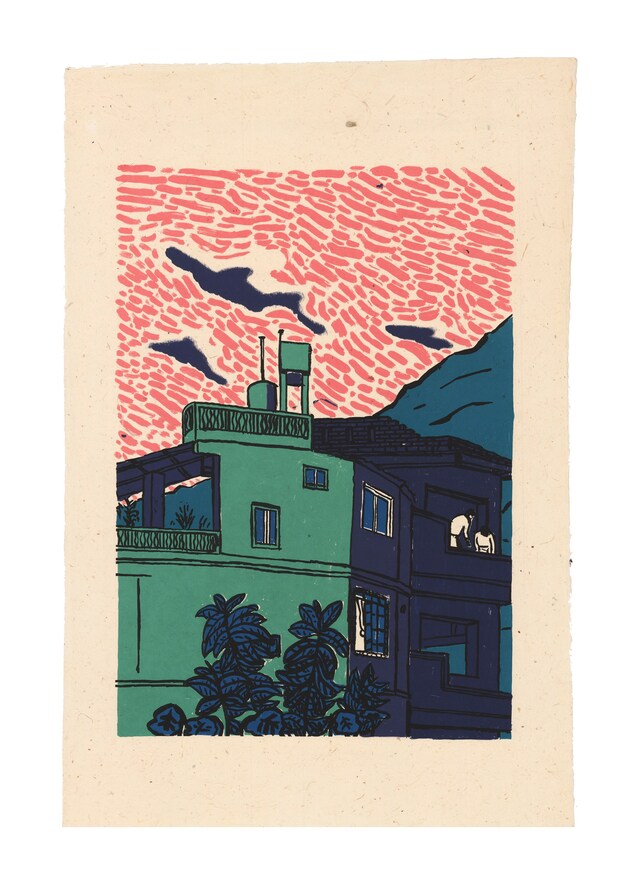 Gaurab Thakali “Workers” (2015), Silkscreen Prints 3