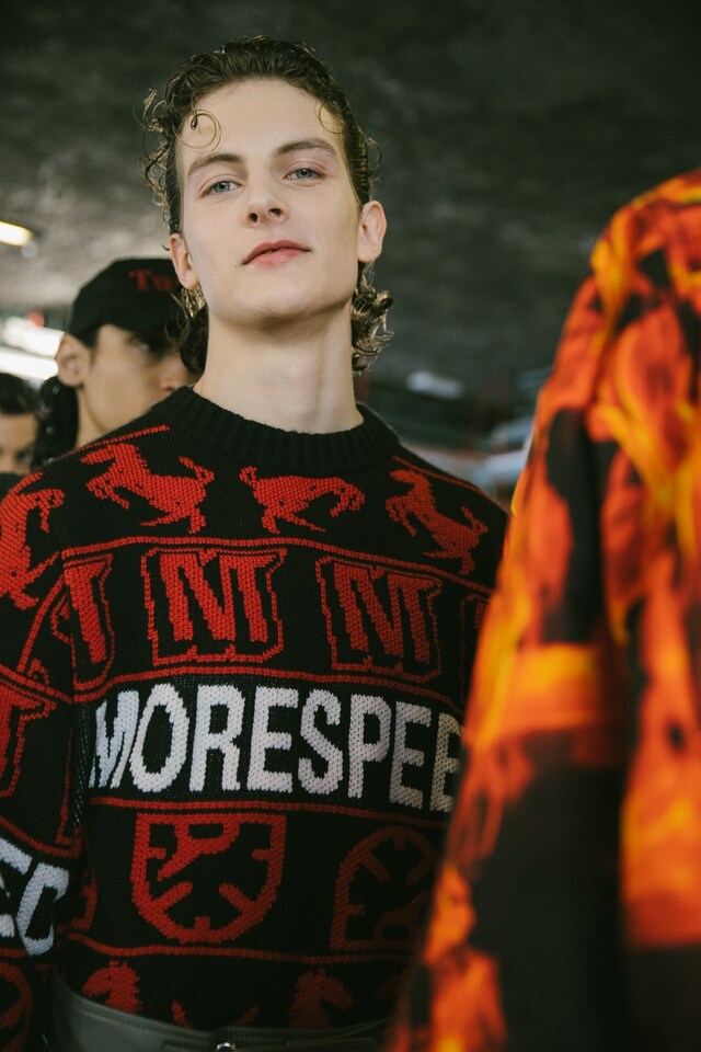 MSGM AW19 Menswear Dazed Backstage 19