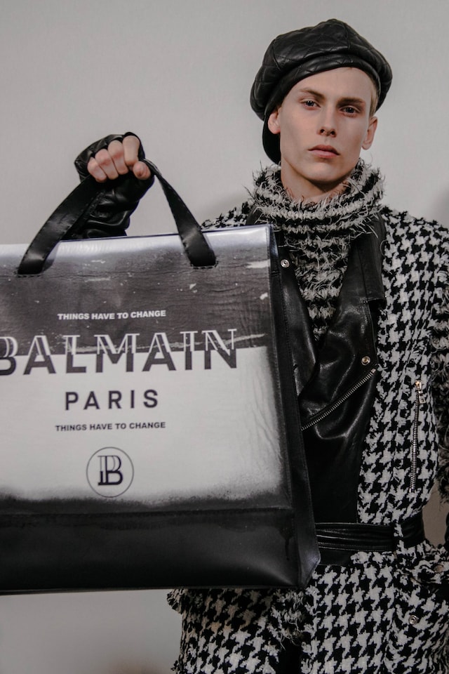 balmain homme aw19 olivier rousteing paris pfw 21