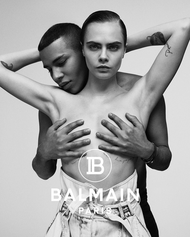 balmain cara delevingne olivier rousteing campaign ss19 
