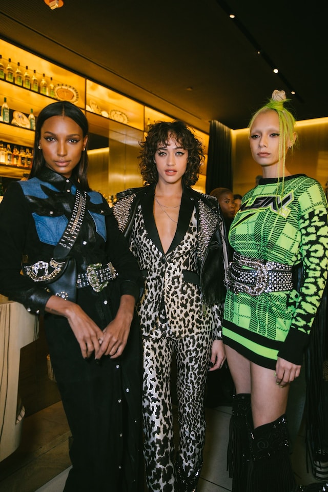 Philipp Plein AW19 NYFW Jas Tookes Alanna Arrington Jazzelle 4