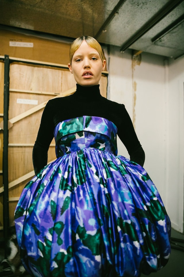 Richard Quinn AW19 LFW LondonFashion Week Georgia May Jagger 4