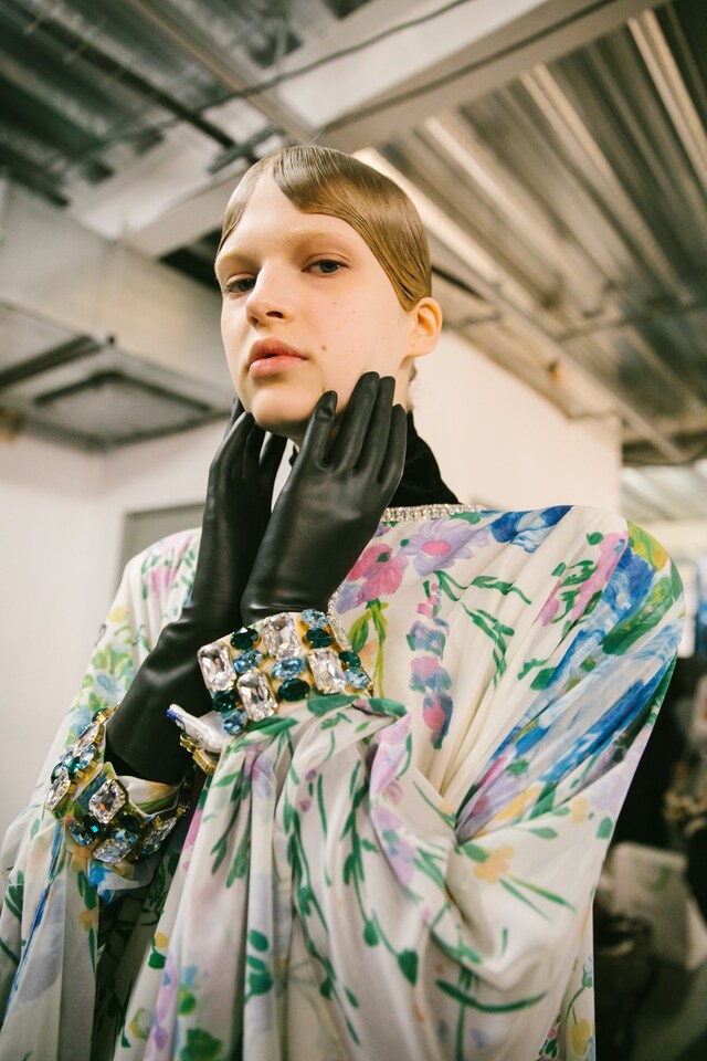 Richard Quinn AW19 LFW London Fashion Week 25