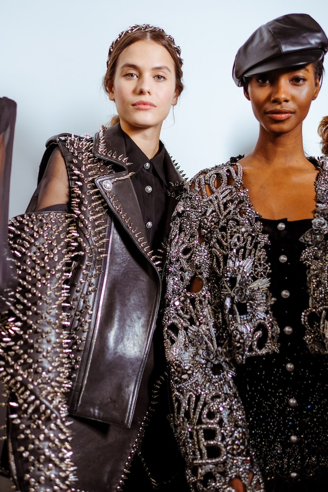 balmain olivier rousteing aw19 pfw paris fashion week 13