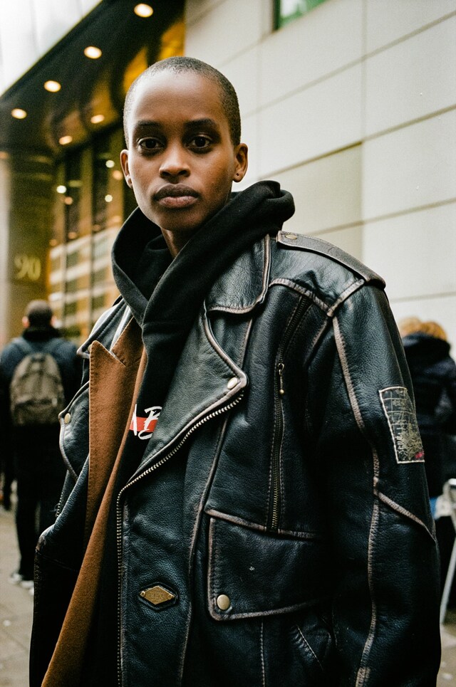 Yu Fujiawara street style London Fashion Week 11