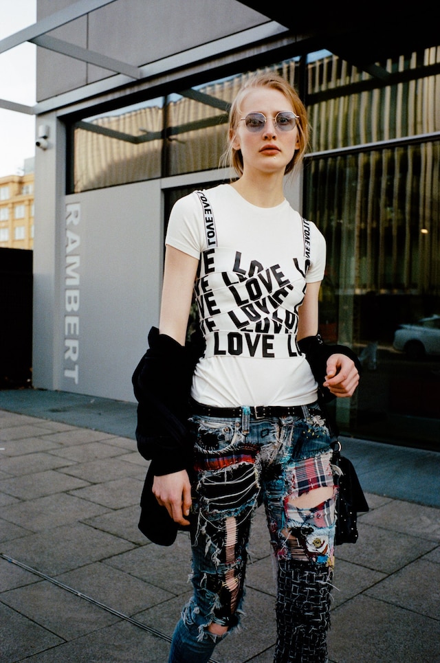 Yu Fujiawara street style London Fashion Week 18