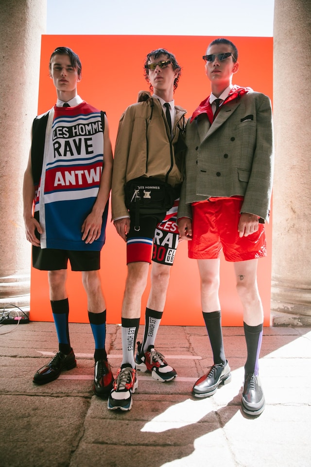 Les Hommes SS20 menswear mfw milan fashion week 11