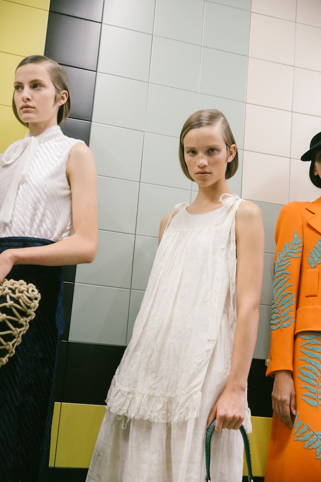 Backstage at Prada SS20 10 9