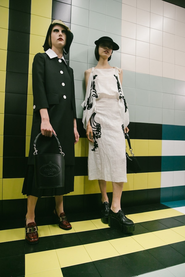 Backstage at Prada SS20 21 20