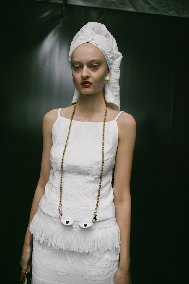 Backstage at Marine Serre SS20 20 19