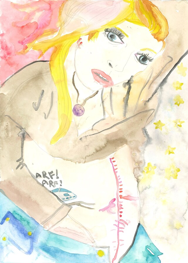 Lena Dunham Watercolours “Arf! Arf!” 0