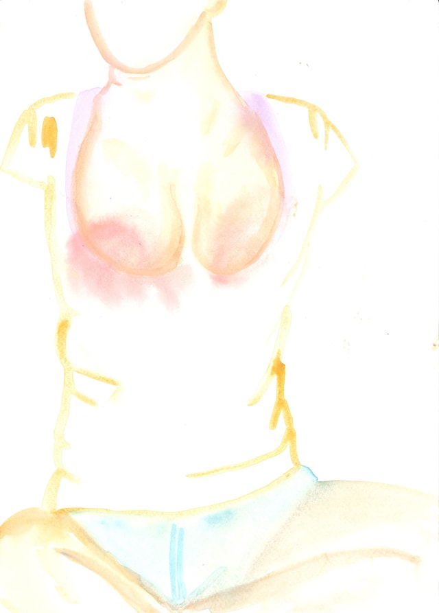 Lena Dunham Watercolours “Greek Statue” 8
