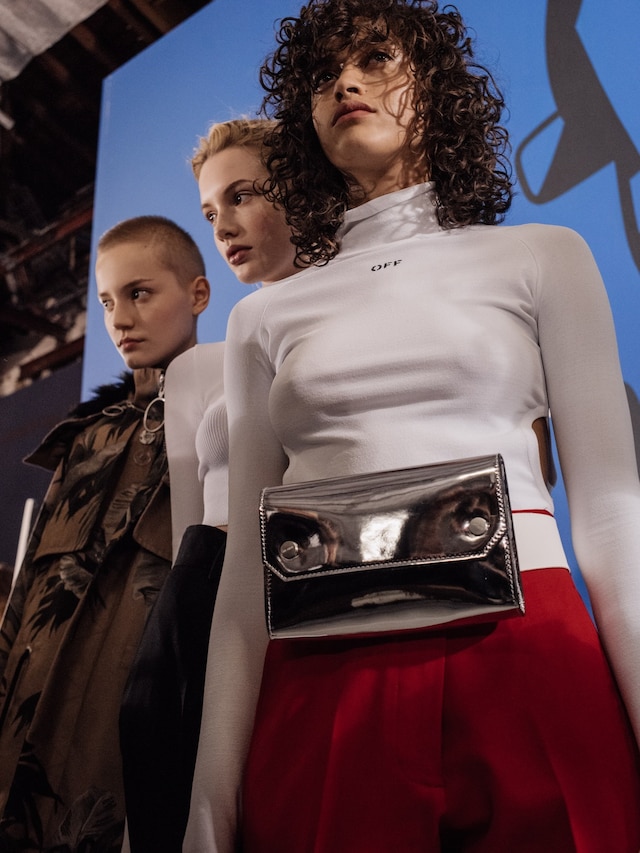 Backstage at Off-White AW16 2
