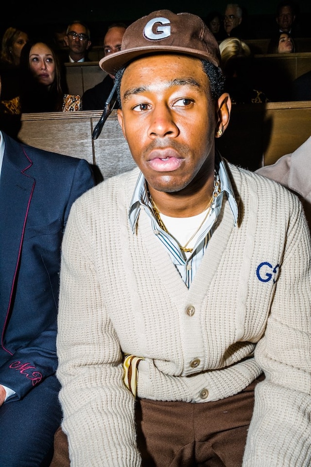 TYLER THE CREATOR at Gucci AW20 menswear Bruce Golden 9