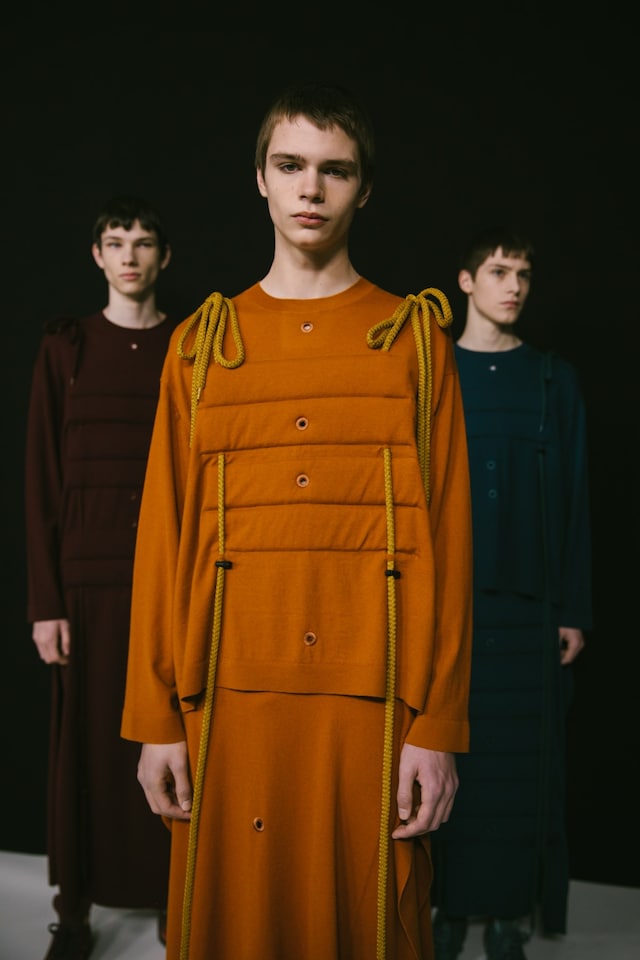 Backstage at Craig Green paris mesnwear fashion week aw20 14 13