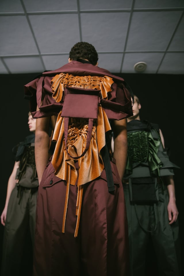 Backstage at Craig Green paris mesnwear fashion week aw20 23 22