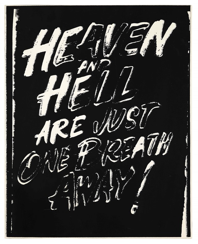 Andy Warhol, Heaven and Hell Are Just One Breath Away 