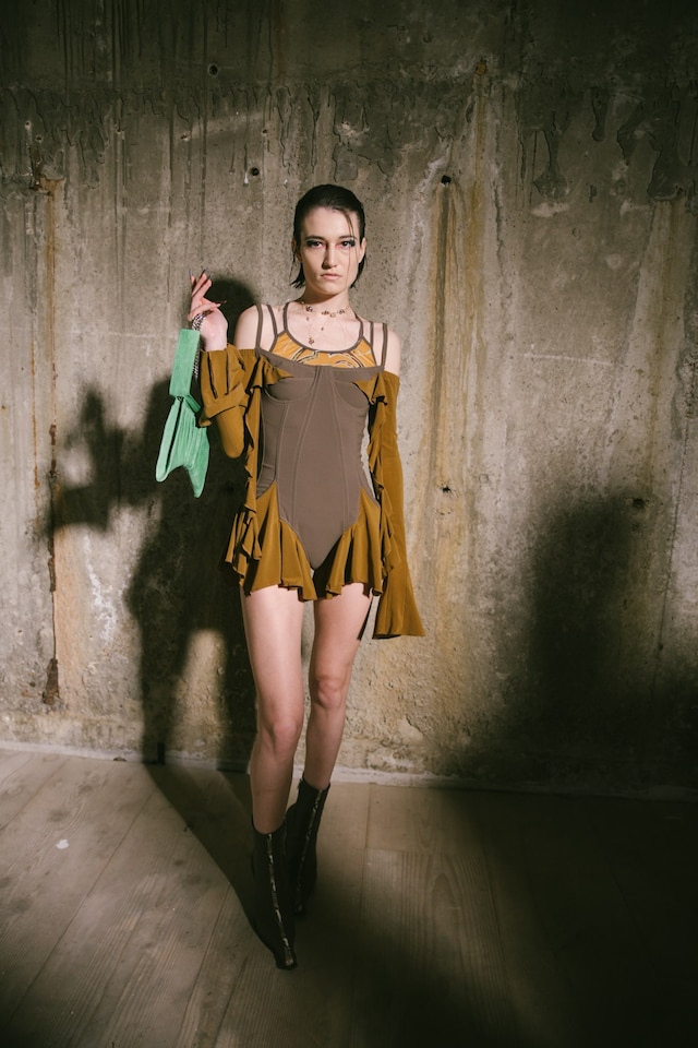 Backstage at the AW20 Charlotte Knowles show womenswear 1 0