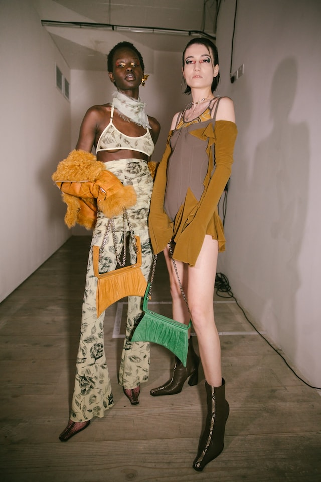 Backstage at the AW20 Charlotte Knowles show womenswear 3 2
