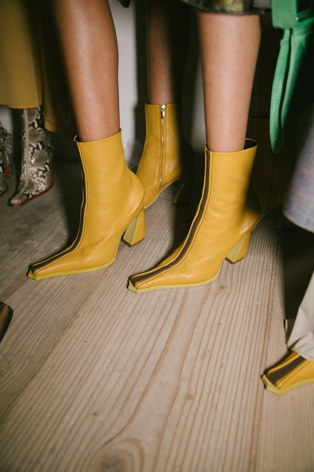 Backstage at the AW20 Charlotte Knowles show womenswear 17 16