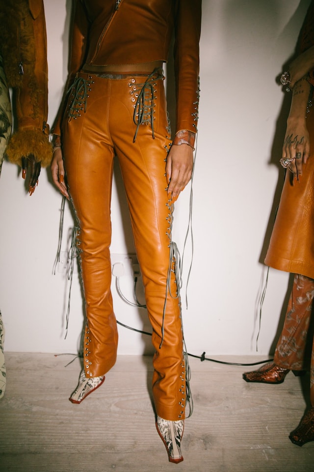 Backstage at the AW20 Charlotte Knowles show womenswear 19 18