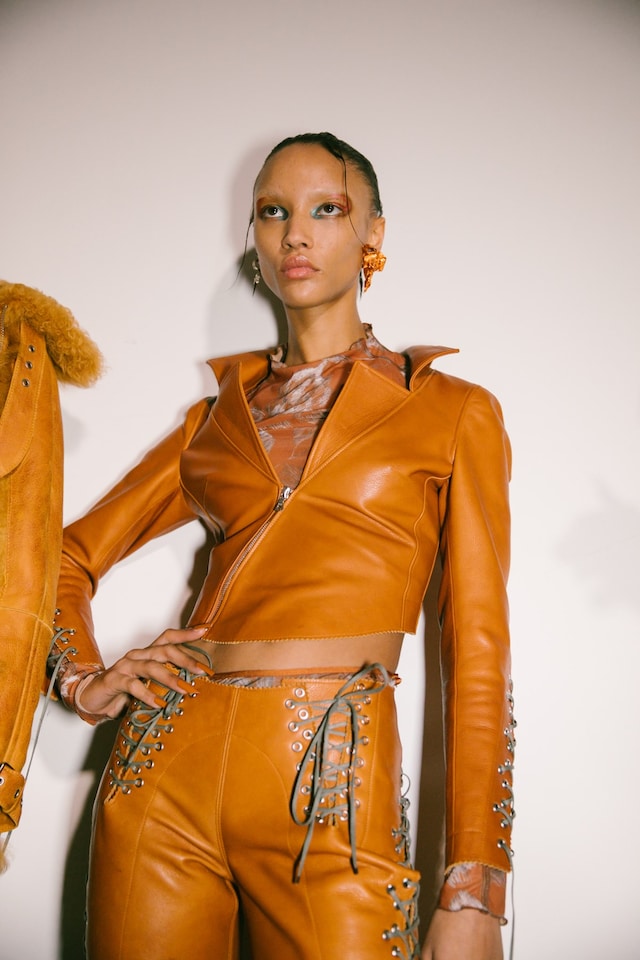 Backstage at the AW20 Charlotte Knowles show womenswear 20 19