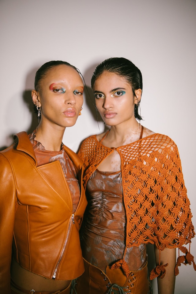 Backstage at the AW20 Charlotte Knowles show womenswear 21 20