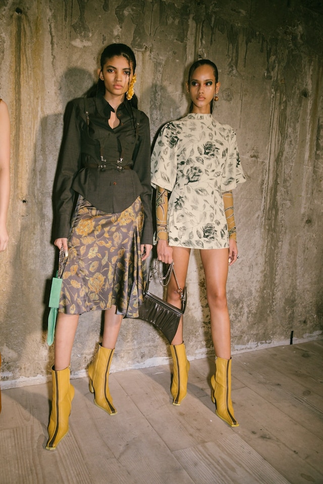 Backstage at the AW20 Charlotte Knowles show womenswear 27 26