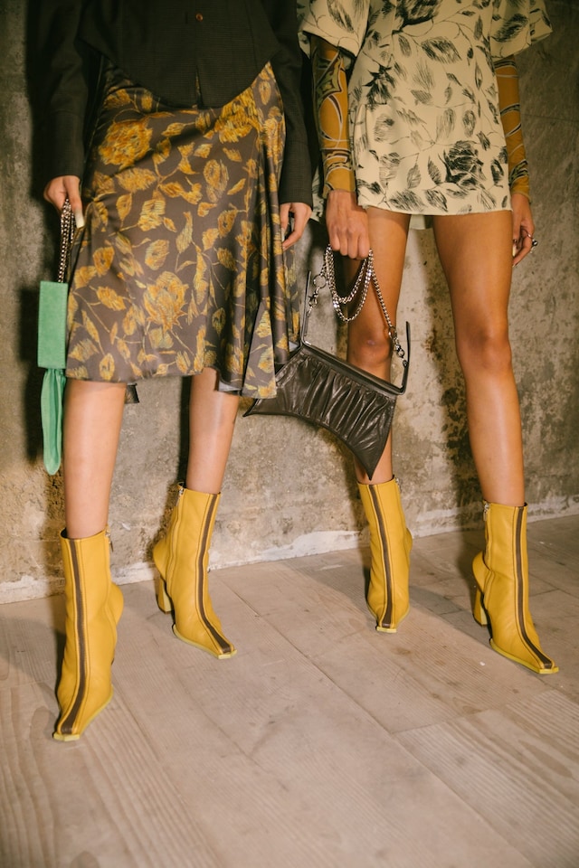 Backstage at the AW20 Charlotte Knowles show womenswear 28 27