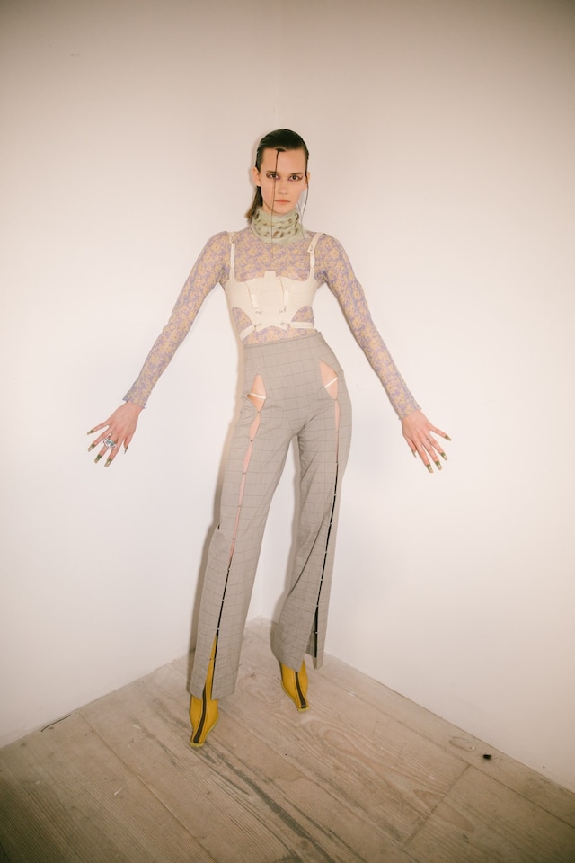 Backstage at the AW20 Charlotte Knowles show womenswear 29 28