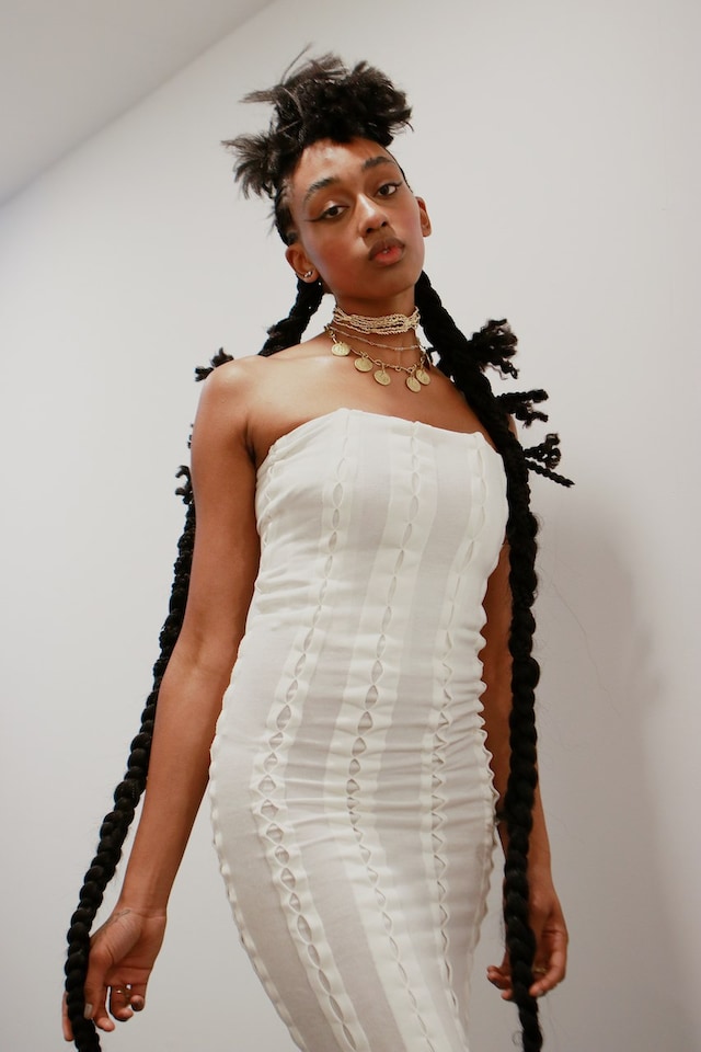 Backstage at the AW20 Di Petsa fashion show 2