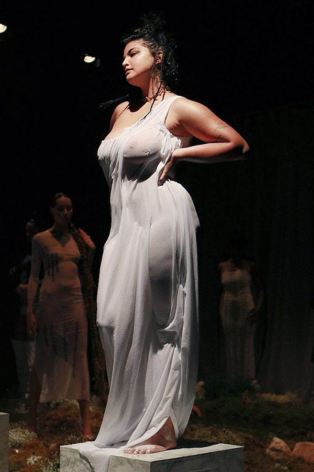 Backstage at the AW20 Di Petsa fashion show 14