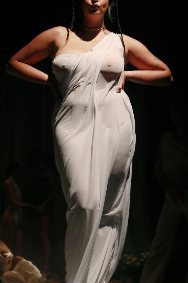 Backstage at the AW20 Di Petsa fashion show 15