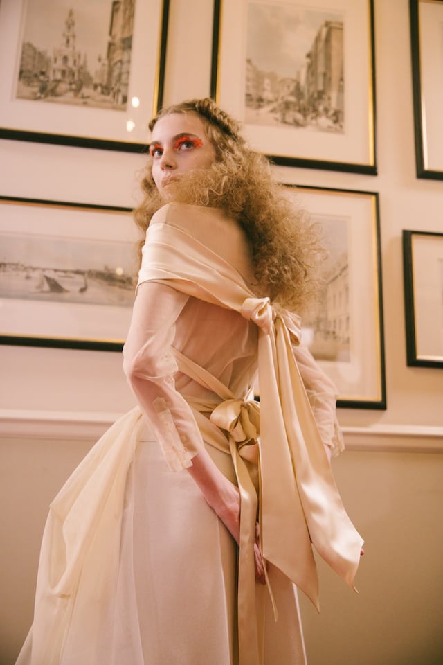 Backstage at the AW20 Simone Rocha fashion show LFW 2