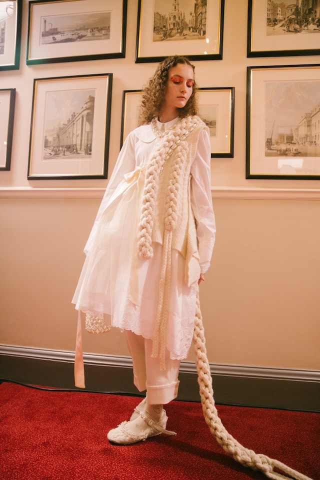 Backstage at the AW20 Simone Rocha fashion show LFW 4